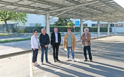 Pibrac : 3 ombrières photovoltaïques pour produire et autoconsommer une énergie renouvelable locale